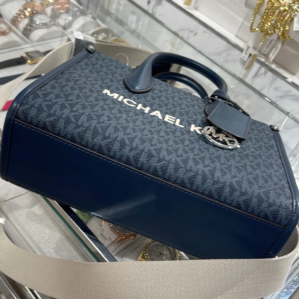 Michael Kors Mirella Small Signature Logo Crossbody Bag Admiral  NWT